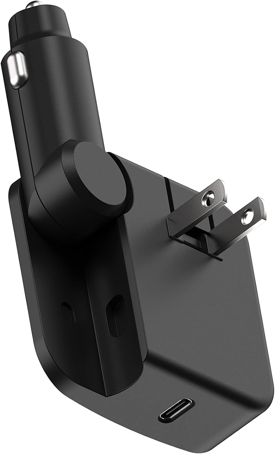 Scosche CPDC203 PowerVolt 20-Watt USB Type-C Power Delivery 3.0 Fast Car Charger with Attached 3-Foot Adjustable Coiled Cable for All USB-C Devices