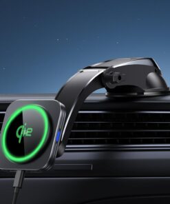 ESR for Qi2 15W MagSafe Car Mount Charger, for MagSafe Car Charger, Suction Cup Magnetic Wireless Car Charging, Dashboard Car Phone Mount for iPhone 17/16/15/14/13/12, S25, Pixel 10, Fast Charging