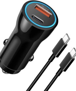 iPhone 17 16 15 Car Charger, [Apple MFi Certified] USB C Car Charger 43W Fast Charging with 3.3 FT Type C to C Cable, USB Car Adapter for iPhone 17/17 Pro/17 Pro Max/Air/16/15