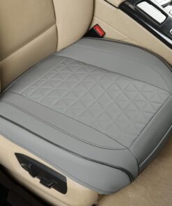 Black Panther 1 Pair Luxury Car Seat Covers Front Bottom Seat Cushion Covers, Anti-Slip and Wrap Around The Bottom, Fit 95% of Vehicles - Beige