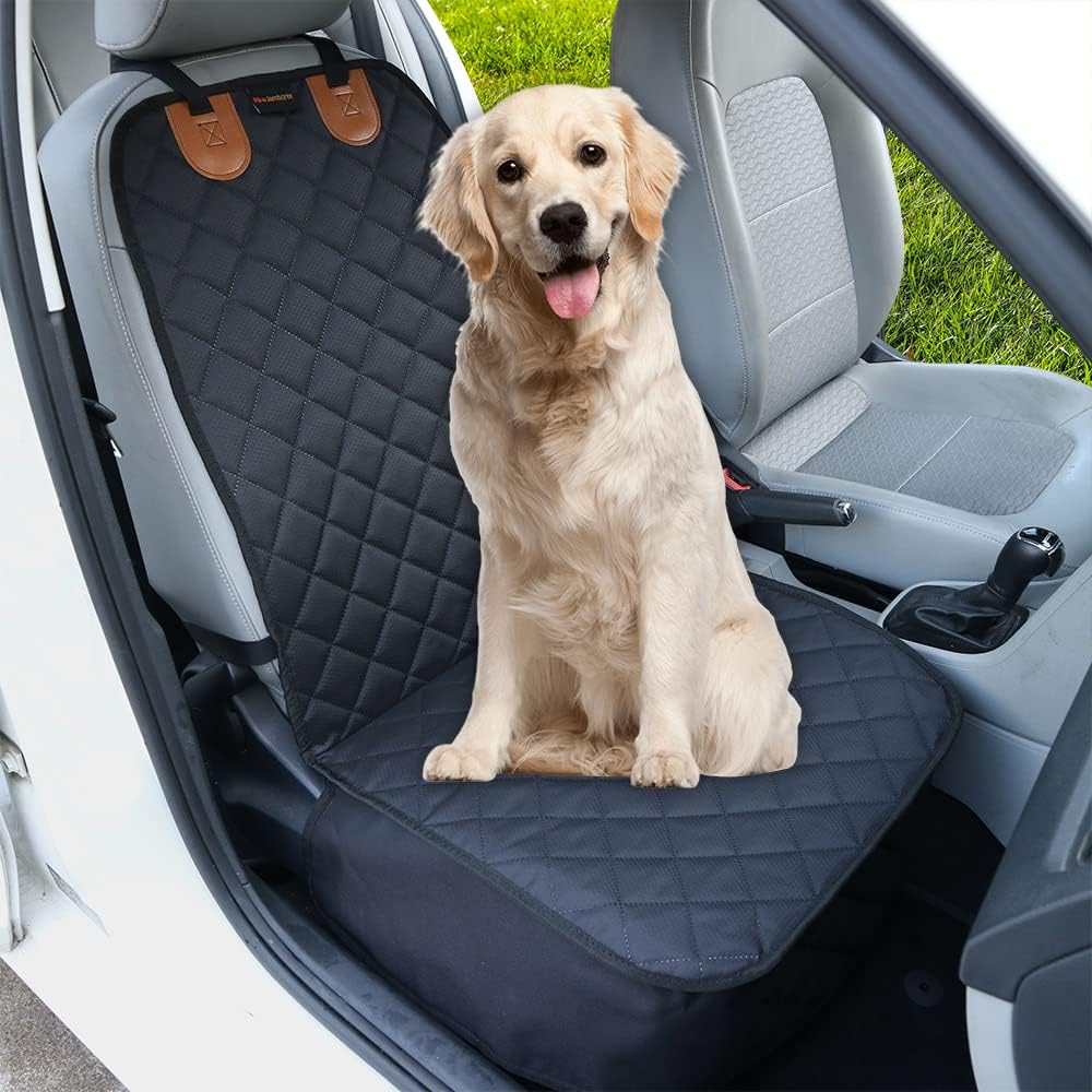 Paw Jamboree 2PCS Dog Car Front Seat Covers Scratch-Proof Pet Car Seat Cover Non-Slip Car Seat Protector for Dogs Bucket Seat Cover for Trucks, Cars & SUVs
