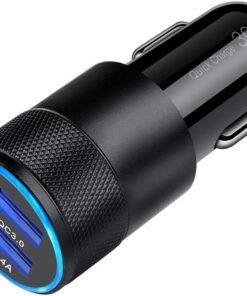 Fast Car Charger, Quick Charging 5.4A/30W Phone USB Adapter Rapid Plug 2 Port Cigarette Lighter Auto Charger Flush Compatible Samsung, Tablet, iPhone, iPad, LG, Automobile