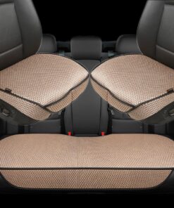 Auto Newer Breathable Universal Four Seasons Car Seat Covers, Luxury Car Seat Cushion,Protectors for Front Seat Bottoms,Compatible with 95% Vehicles(Black,1PCS)