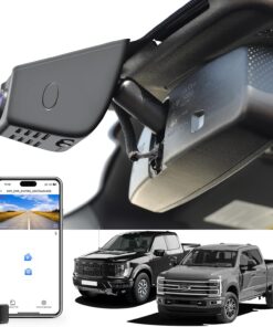 Dash Cam 4K Custom fit for Ford F150 2015-2020 F250/F350/F450 Super Duty 2017-2019 XLT Lariat King Ranch Raptor Limited Platinum Accessories (Model C), UHD 2160P Video, WiFi, App, 128GB Card