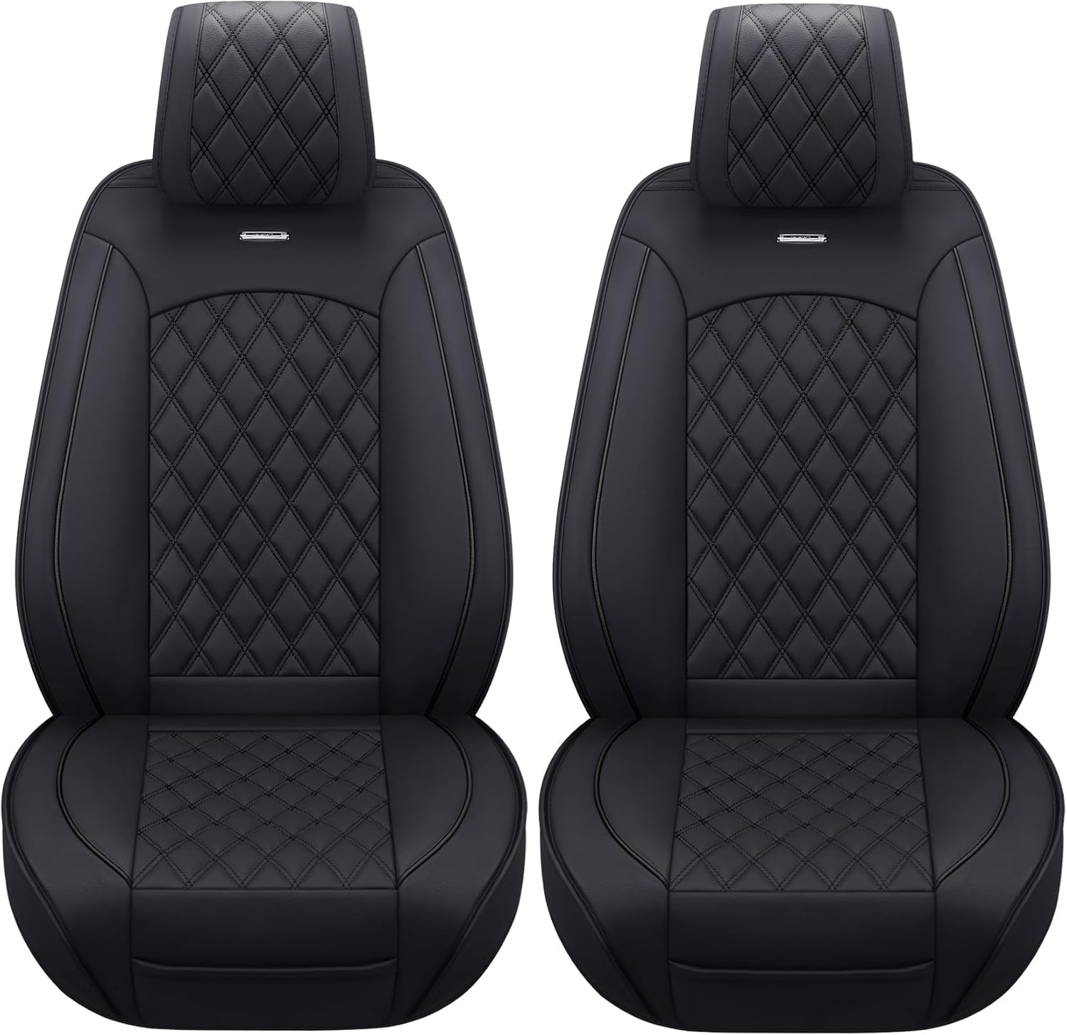 Aierxuan Full Set Car Seat Covers Custom Fit 2009 to 2025 Ford F150 and 2017 to 2025 F250 F350 F450 Cars SUV Pick-up Truck, Automotive Vehicle Cushion Cover with Waterproof Leather (Black)