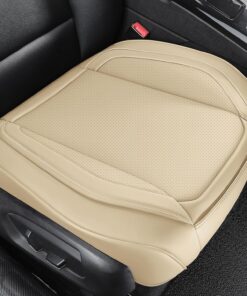 CAPITAUTO Seat Covers Front PU Leather Car Seat Covers,2Pcs Universal Bottom Seat Covers for Cars,Storage Bags,Full Wrapping Edge Fits 95% of car (1 Pair Bottom, Black)