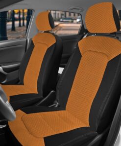 Nilight Car Seat Covers 2PCS Red Stripes Baja Saddle Blanket with Shoulder Pads Breathable Washable Striped Woven Airbag Compatible Universal for Cars SUV Truck Front Seat